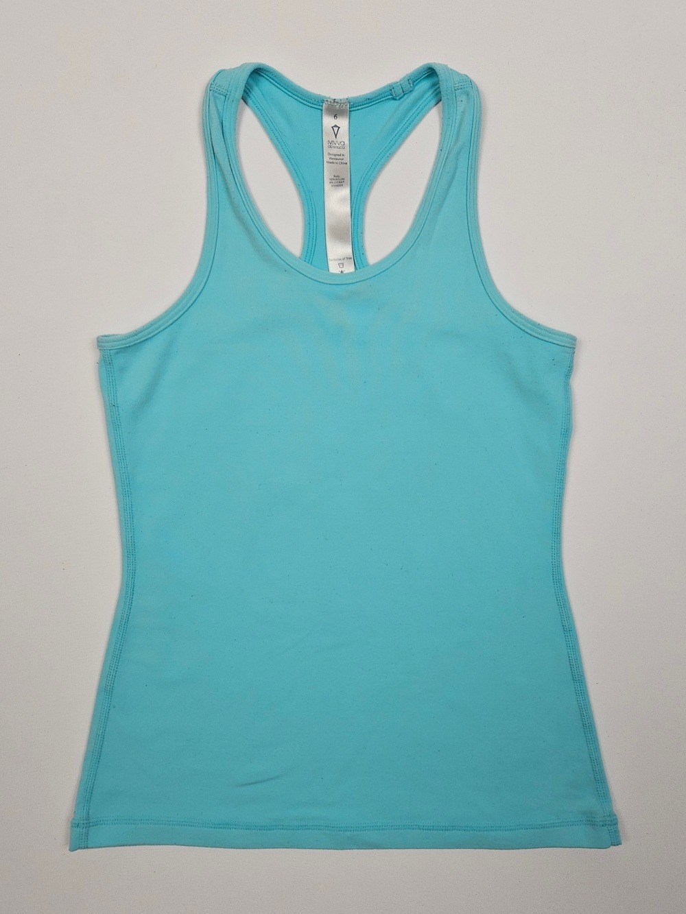 Ivivva by Lululemon Racerback Tank Top Turquoise Blue Size 6